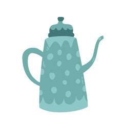 patterned traditional teapot