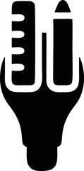 Idea icon symbol illustration vector image, creative bulb design illustration