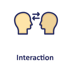 Communication, interaction Vector Icon

