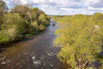 Summertime scenery in Hay on Wye, UK.