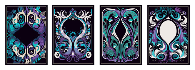  Frames and Backgrounds,  Decorative Ornaments,  Psychedelic Colors