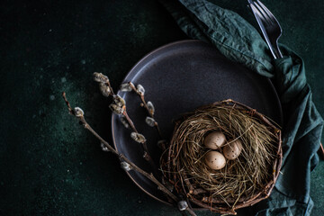 Easter holiday dinner set