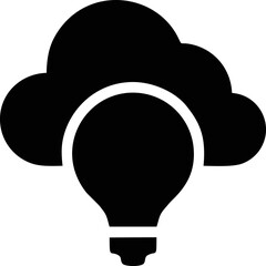 Idea icon symbol illustration vector image, creative bulb design illustration