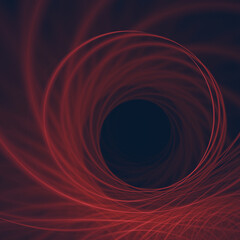 Spirale fractale rouge 2.