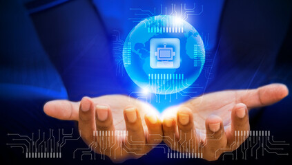 Hologram processing system, program software in network business planning, network technology concept, global expansion.