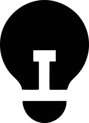 Idea icon symbol illustration vector image, creative bulb design illustration