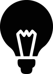 Idea icon symbol illustration vector image, creative bulb design illustration
