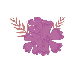 purple mini flower