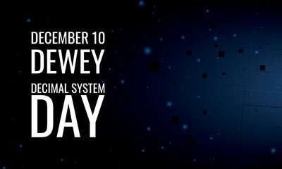Dewey Decimal System Day. Design suitable for greeting card poster and banner