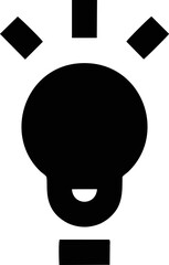 Idea icon symbol illustration vector image, creative bulb design illustration