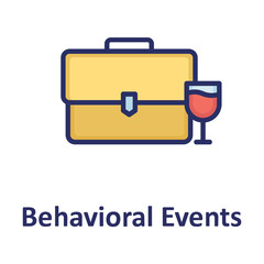 Behavioral events, events Vector Icon
