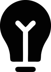 Idea icon symbol illustration vector image, creative bulb design illustration