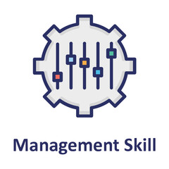 Abilities, cog Vector Icon

