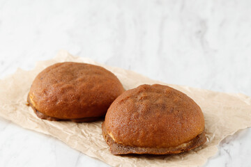 Mexican Coffee Bun is Sweet Bun with Coffee Topping