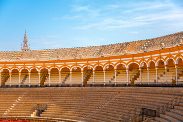 The Plaza de Toros in Seville, Andalusia, Spain