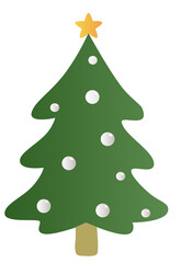 Christmas tree illustration vector design