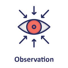 Intuition, observation Vector Icon

