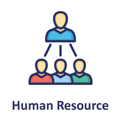 Admin, human resource Vector Icon

