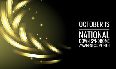 National Down Syndrome Awareness Month. Design suitable for greeting card poster and banner