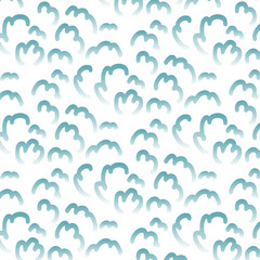 Seamless abstract ornament rainy cloudy sky