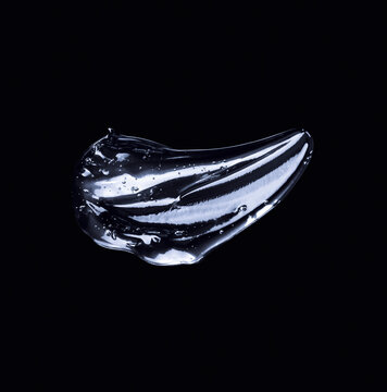 Gros plan texture gel transparente cosm&eacute;tique