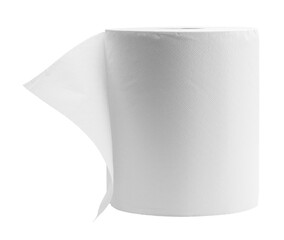 rouleau d' essuie tout papier sur fond transparent