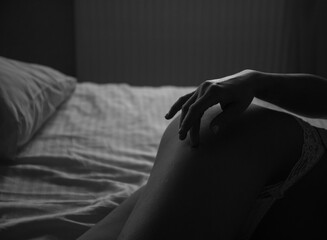 Sexy ass woman. Shadow. Sensual. Sexual