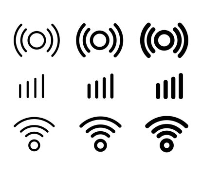wifi signal icon pack for internet connection