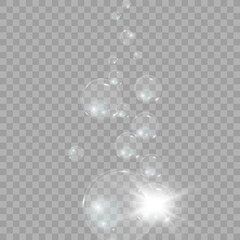 	
Bubble vector. soap bubble on a transparent background. Vector design.