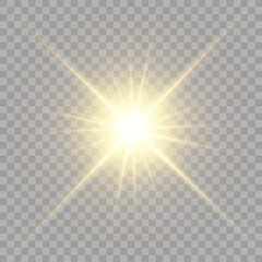 	
Vector transparent sunlight special lens flare light effect. Bright beautiful star. Light from the rays.	