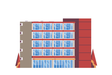 Office or Apartment building for city illustration