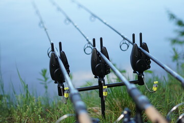 Fishing rodpod, fishing rods