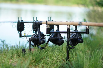Fishing rodpod, fishing rods