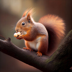 Squirrel, created with Generative AI technology.