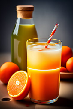 healthy delicious orange juice