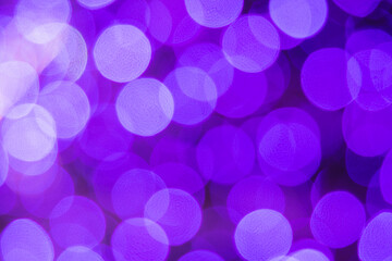 Purple glow bokeh light and shine with black background