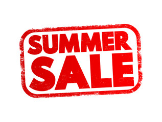 Summer Sale text stamp, concept background