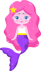 Cartoon mermaid