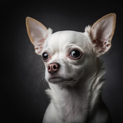White Chihuahua Portrait