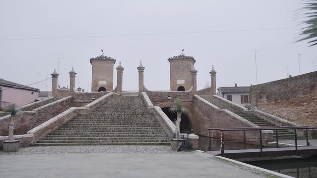 View from inside the Trepponti di Comacchio in Emilia-Romagna.
