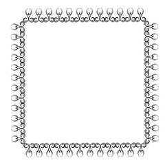 frames in vintage style with elements of ornament, art, pattern, background, texture