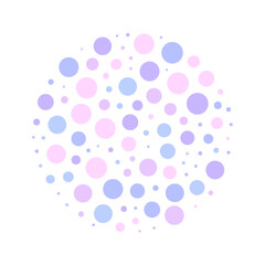 Colourful dots abstract