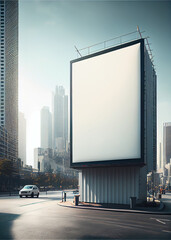 Blank billboard and outdoor advertising for more billboard visit our portfolio, AI Generated - obrazy, fototapety, plakaty