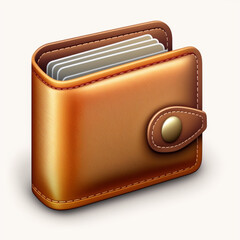 Money Wallet Website Business Vector Design Logo Icon created with generative AI technology