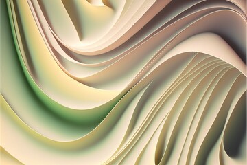 Pastell farbige Hintergrund Wellenform Design Motiv, ai generativ