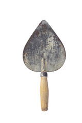 construction trowel, cement   trowel isolated from background