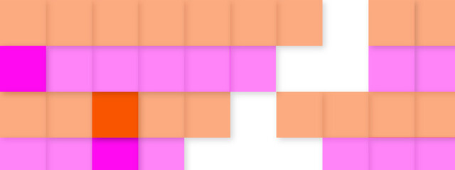 Abstract futuristic geometric shape overlapping on colorful pastel background. Space design concept. Decorative web layout or poster, banner. colorful paper texture background.