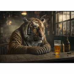 the tiger and the beer...