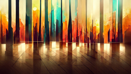 Abstract Light Background illustration effect illustration Generative AI Content by Midjourney