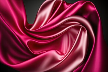 Pink satin background. The rich color and silky texture of satin create a sophisticated and glamorous look, perfect for high-end designs or any project that needs a luxurious.